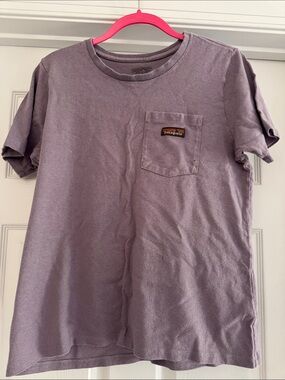 Patagonia Lavender Crew Neck Pocket Tee